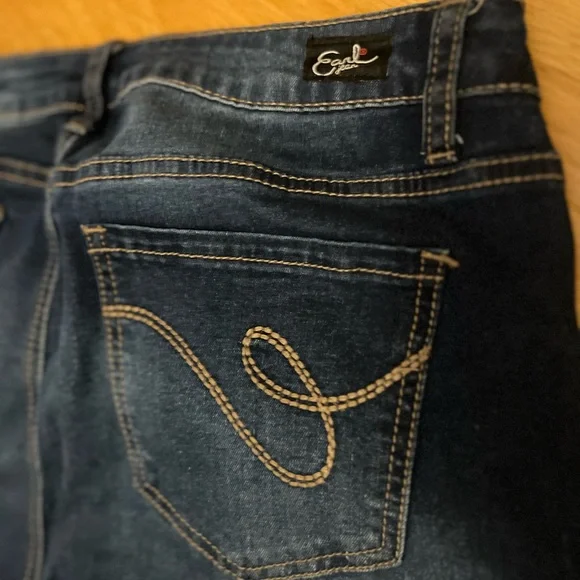 Ladies Size 10 Earl Jeans Dark Blue Skinny Jeans GUC - Picture 6 of 7
